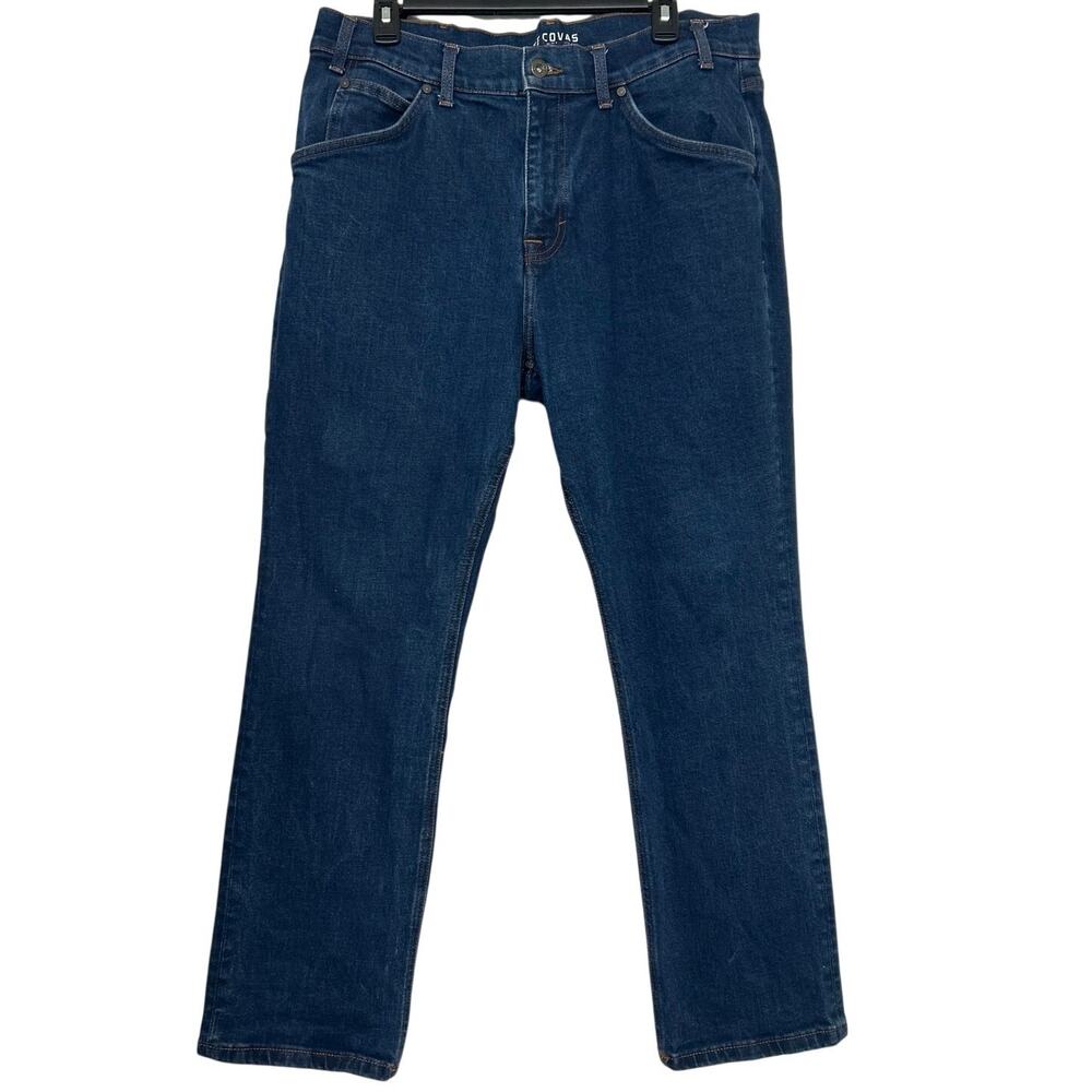 Tecovas Rugged Relaxed Jeans Men’s 36x30 Dark Wash Stretch Western Denim Cowboy